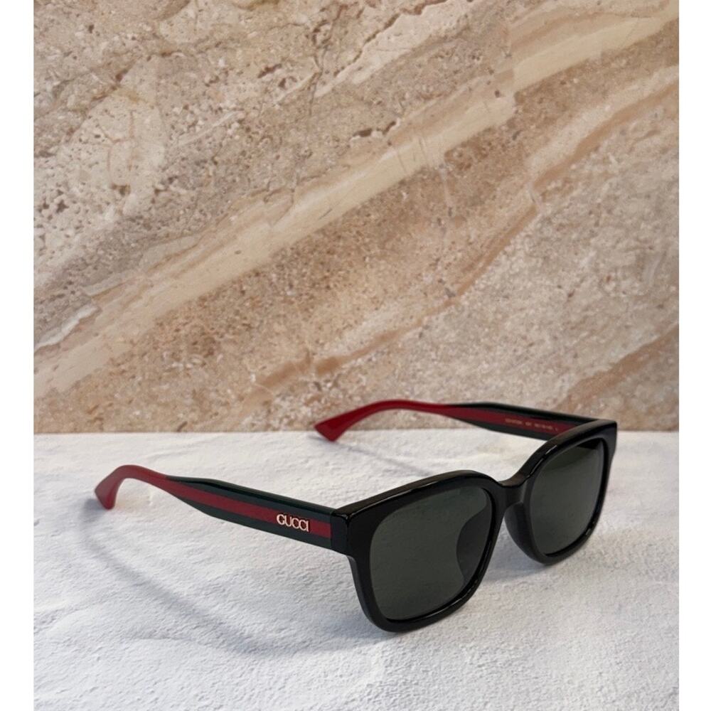 NEW Gucci GG1872SK Black Striped Leg Sunglasses $460